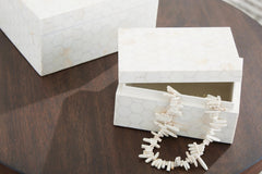 Aldenburg Box Set of 2 in Cream — Ashley Furniture detail view