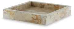Edurton Marble Tray Set of 2 in Light Beige — official Ashley Furniture studio view