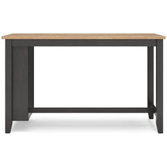 Gesthaven Counter Height Dining Table - Natural and Dark Brown - Angle
