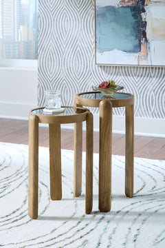 Jossor Accent Table Set of 2 - Whats New Furniture Portland OR