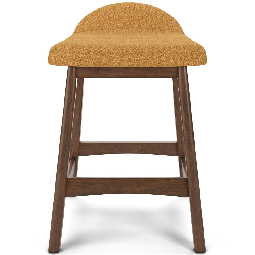 Lyncott Counter Height Bar Stool - Mustard - Whats New Furniture - Portland, Oregon