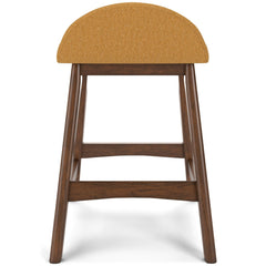 Lyncott Counter Height Bar Stool - Mustard - Whats New Furniture - Portland, Oregon