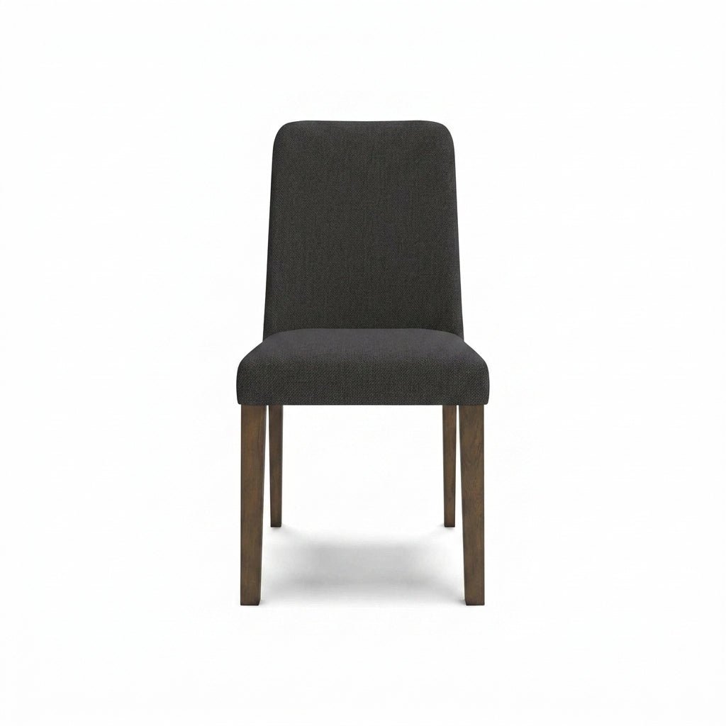 Lyncott Dining Chair in Charcoal front - upholstered dining chair by Ashley - Whats New Furniture Portland OR