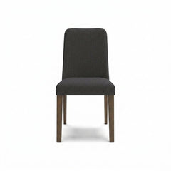 Lyncott Dining Chair in Charcoal front - upholstered dining chair by Ashley - Whats New Furniture Portland OR