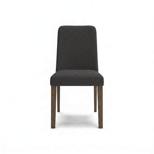 Lyncott Dining Chair in Charcoal front - upholstered dining chair by Ashley - Whats New Furniture Portland OR