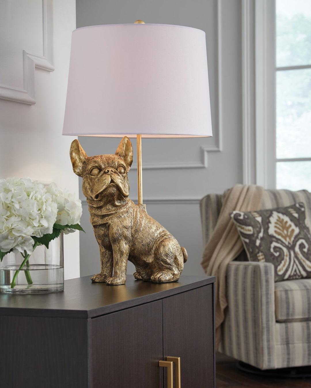 Wadeland French Bulldog Table Lamp - Whats New Furniture Portland OR