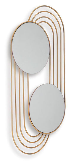 Warrenley Accent Mirror in Gold Finish — official Ashley Furniture studio view