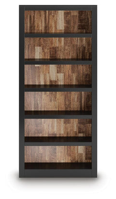 Wildenauer Bookcase straight-on view of the six shelves - Whats New Furniture Portland OR