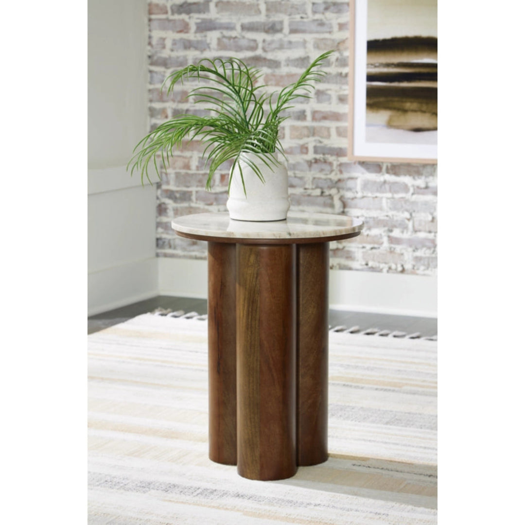Henfield Accent Table - alternate angle - mid-century modern side tables - Whats New Furniture Portland OR