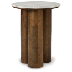 Henfield Accent Table - detail - mid-century modern side tables - Whats New Furniture Portland OR