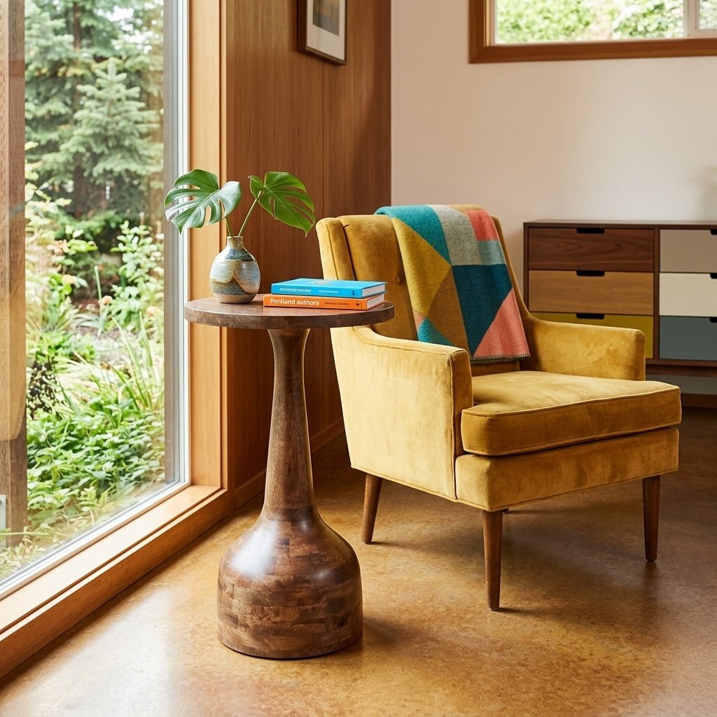 Joville Accent Table in Brown room setting - accent table by Ashley - Whats New Furniture Portland OR