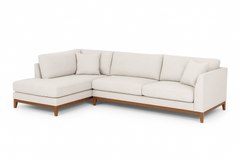 Aspen Open Chaise Sectional in Avenger Pumice back view - open-chaise sectional sofa by Stanton - Whats New Furniture Portland OR