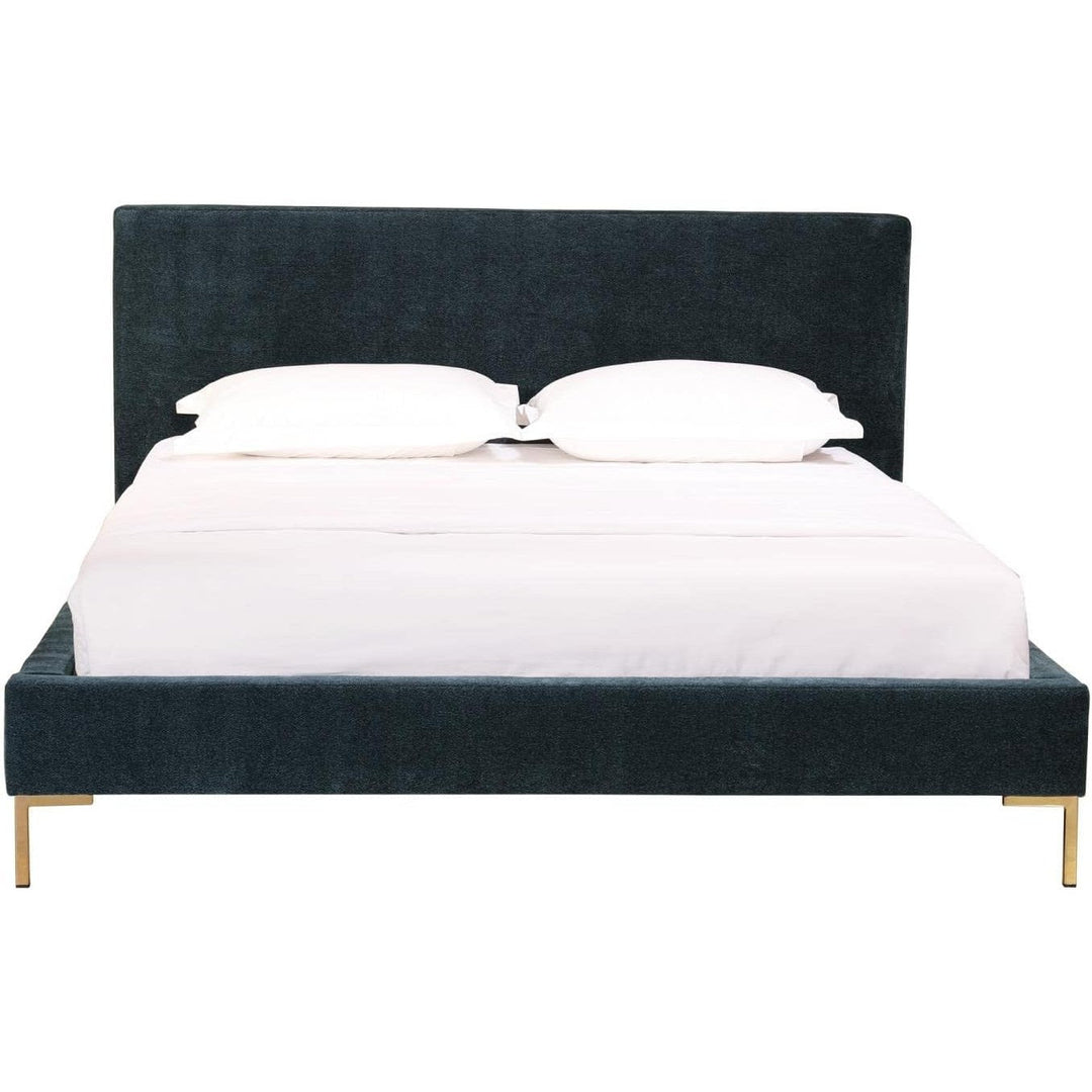 Astrid Queen Bed in Blue - queen bed by Moe's - Whats New Furniture Portland OR