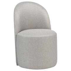Aubrey Upholstered Barrel Dining Side Chair Beige (Set of 2) - What&