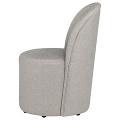 Aubrey Upholstered Barrel Dining Side Chair Beige (Set of 2) - What&