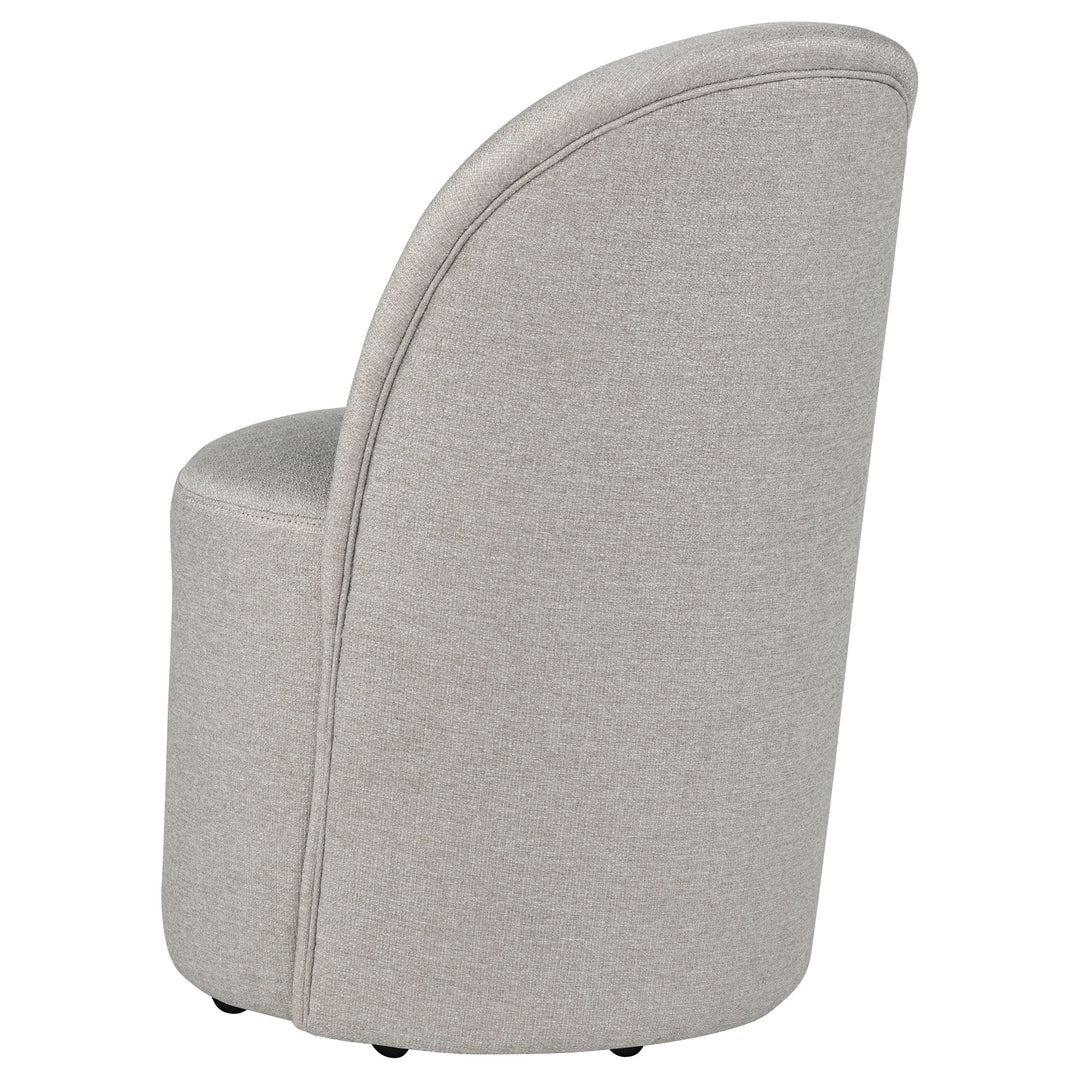 Aubrey Upholstered Barrel Dining Side Chair Beige (Set of 2) - What&