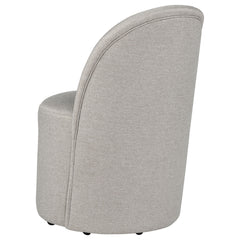 Aubrey Upholstered Barrel Dining Side Chair Beige (Set of 2) - What&
