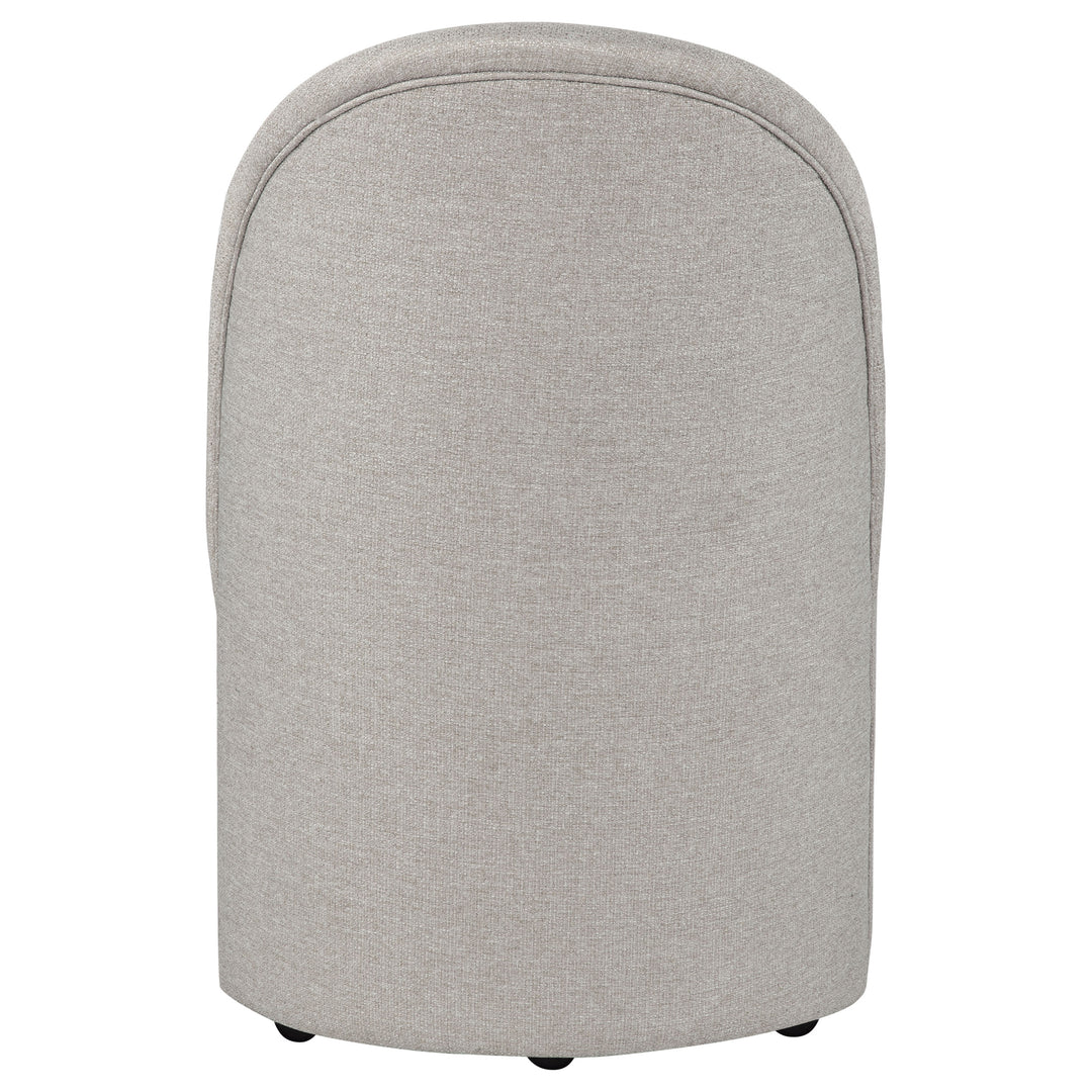 Aubrey Upholstered Barrel Dining Side Chair Beige (Set of 2) - What&