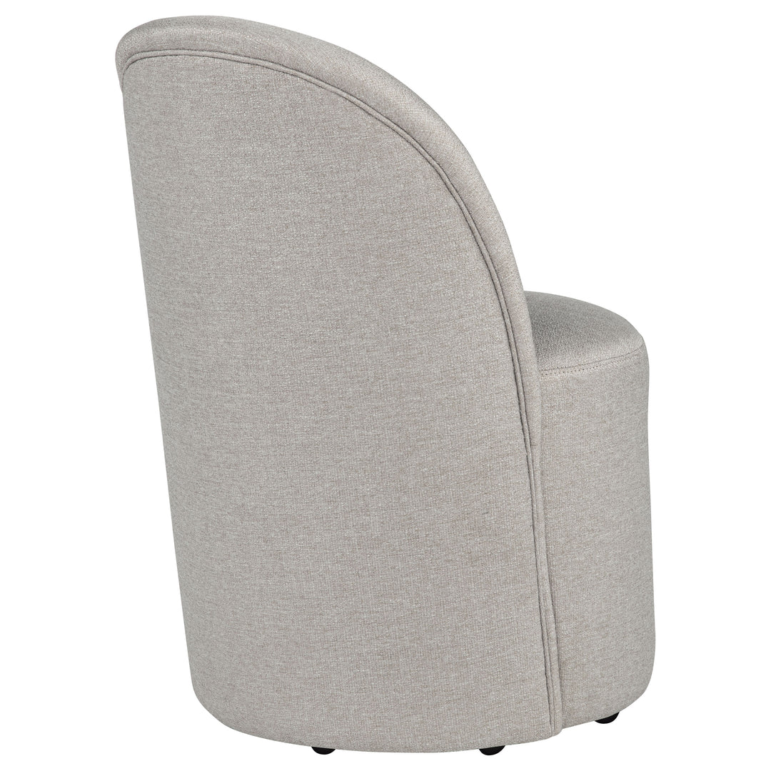 Aubrey Upholstered Barrel Dining Side Chair Beige (Set of 2) - What&