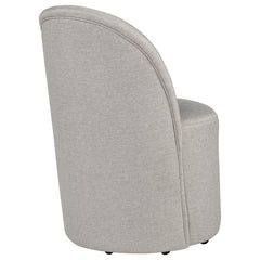 Aubrey Upholstered Barrel Dining Side Chair Beige (Set of 2) - What&