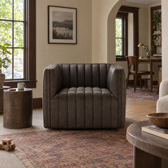 Augustine Swivel Chair in Deacon Wolf styled in a Portland home - Whats New Furniture