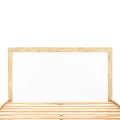 Ava King Bed Frame in White/Natural Brushed lifestyle setting - king storage bed frame by LH Imports - Whats New Furniture Portland OR