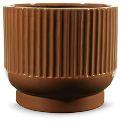 Avalyah 8-Inch Vase Set of 2 in Burnt Umber — official Ashley Furniture studio view
