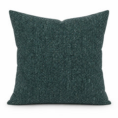Azzaro Make Waves teal chenille throw pillow front view by Decor Fifty-Five - Whats New Furniture Portland OR