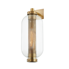 Atwater Exterior Wall Sconce, Patina Brass by Troy Lighting - product view