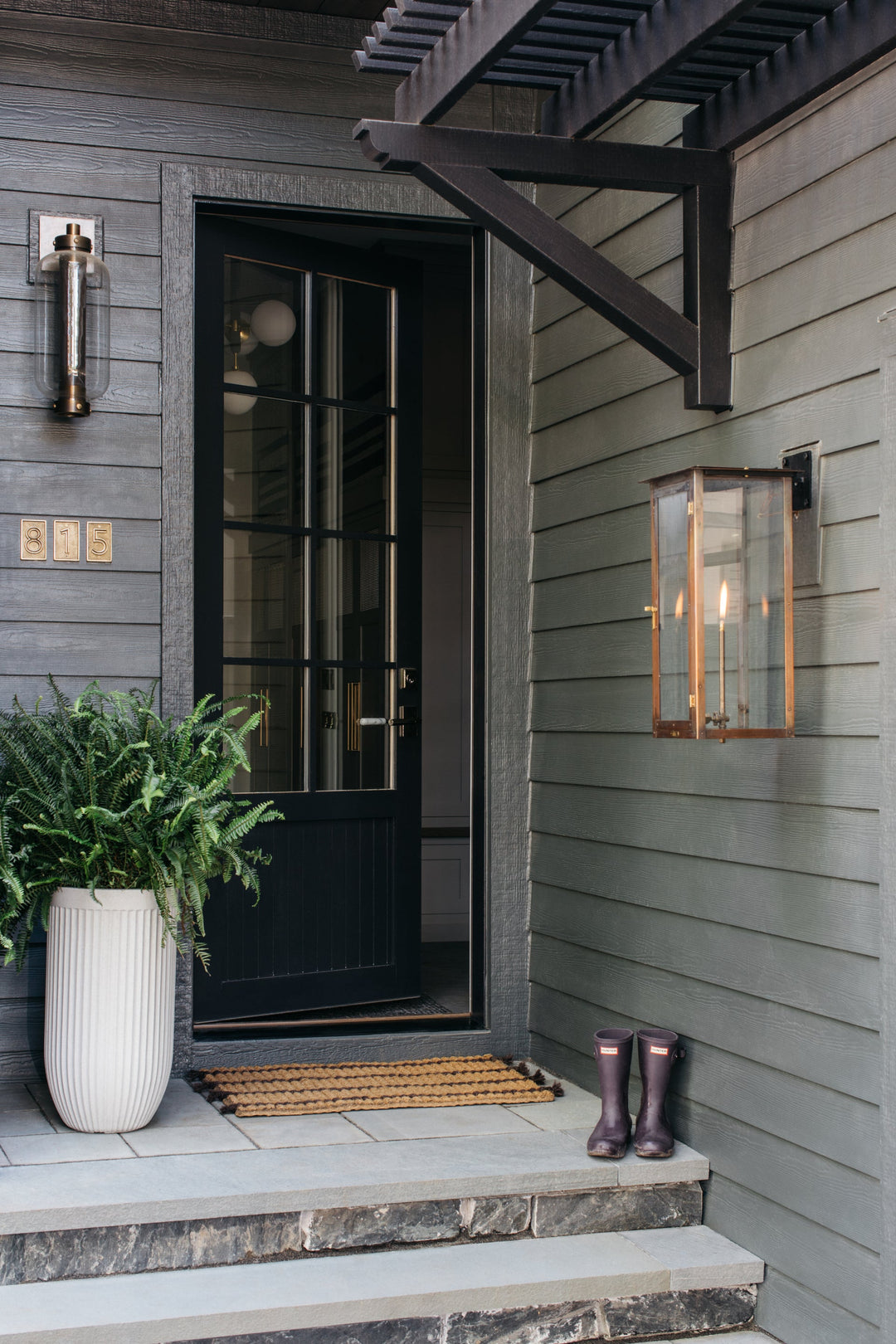 Atwater Exterior Wall Sconce, Patina Brass by Troy Lighting - view 5