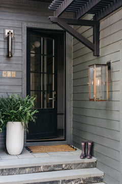 Atwater Exterior Wall Sconce, Patina Brass by Troy Lighting - view 5