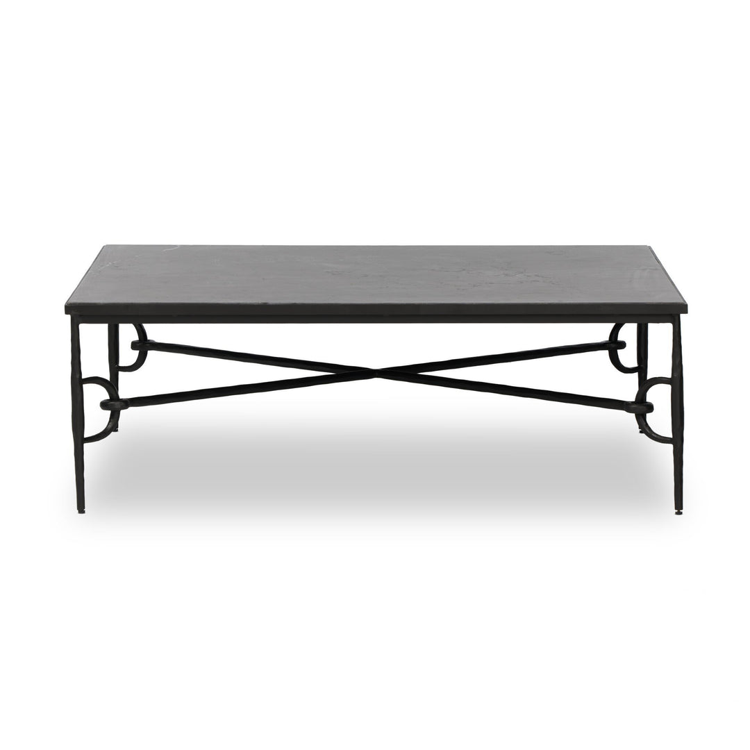Babylon Coffee Table in grey Italian marble - marble coffee table by Four Hands - Whats New Furniture Portland OR