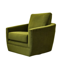 Baltimo Swivel/Glider Chair in Hunter Green alternate angle - swivel glider chair by LH Imports - Whats New Furniture Portland OR