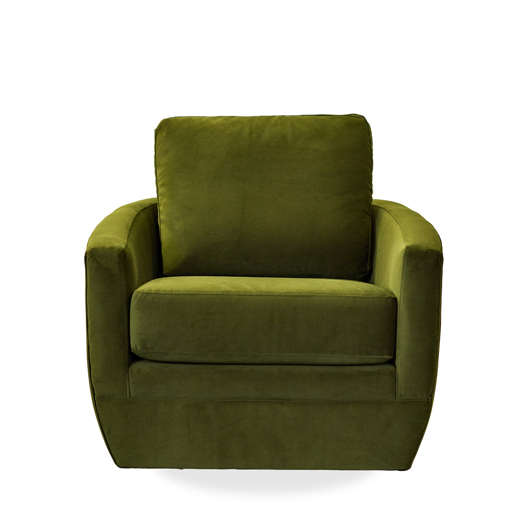 Baltimo Swivel/Glider Chair in Hunter Green - swivel glider chair by LH Imports - Whats New Furniture Portland OR