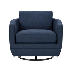 Baltimo Swivel/Glider Chair in Peacock Blue front view - swivel glider chair by LH Imports - Whats New Furniture Portland OR