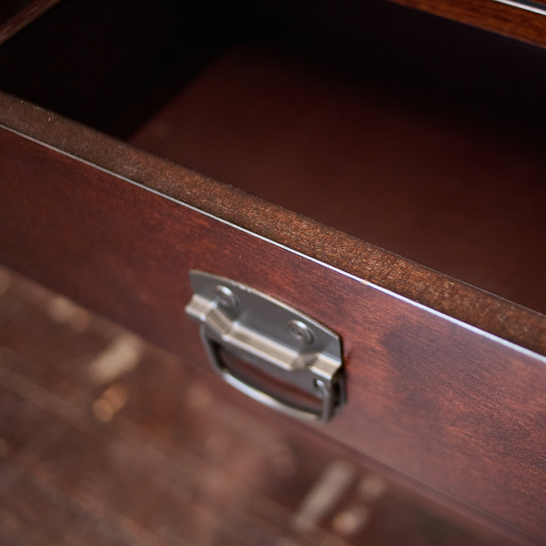 Bedford 3 - Drawer Desk detail view 2 - Whats New Furniture - Portland, Oregon