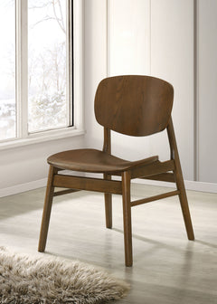 Benford Dining Side Chair Wood Seat Dark Brown (Set of 2) - What&