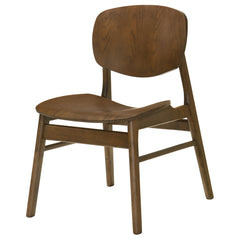 Benford Dining Side Chair Wood Seat Dark Brown (Set of 2) - What&