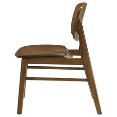 Benford Dining Side Chair Wood Seat Dark Brown (Set of 2) - What&