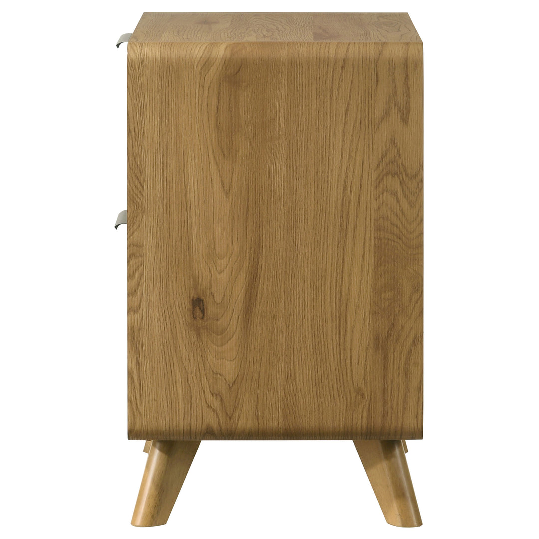 Bennett 2-drawer Bedroom Nightstand Bedside Table Light Oak - What&