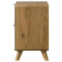 Bennett 2-drawer Bedroom Nightstand Bedside Table Light Oak - What&