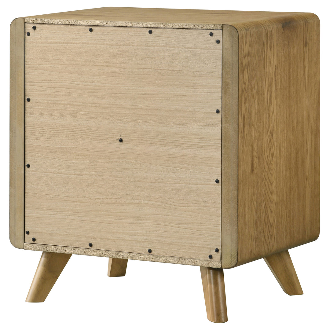 Bennett 2-drawer Bedroom Nightstand Bedside Table Light Oak - What&