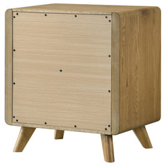 Bennett 2-drawer Bedroom Nightstand Bedside Table Light Oak - What&