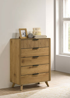 Bennett 5-drawer Bedroom Chest of Drawers Light Oak - What&