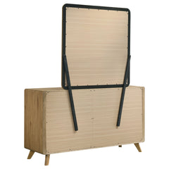 Bennett 6-drawer Bedroom Dresser and Mirror Set Light Oak - What&