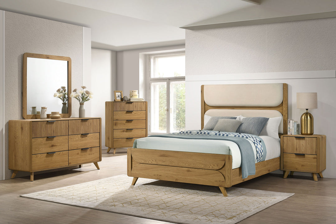 Bennett Bedroom Dresser Mirror Light Oak - What&