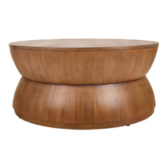 Bernie Coffee Table in Java Brown alternate view - round coffee table by NPD - Whats New Furniture Portland OR