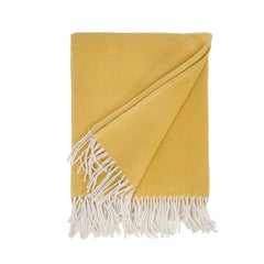 Billie Throw in Mustard, studio view - Whats New Furniture Portland