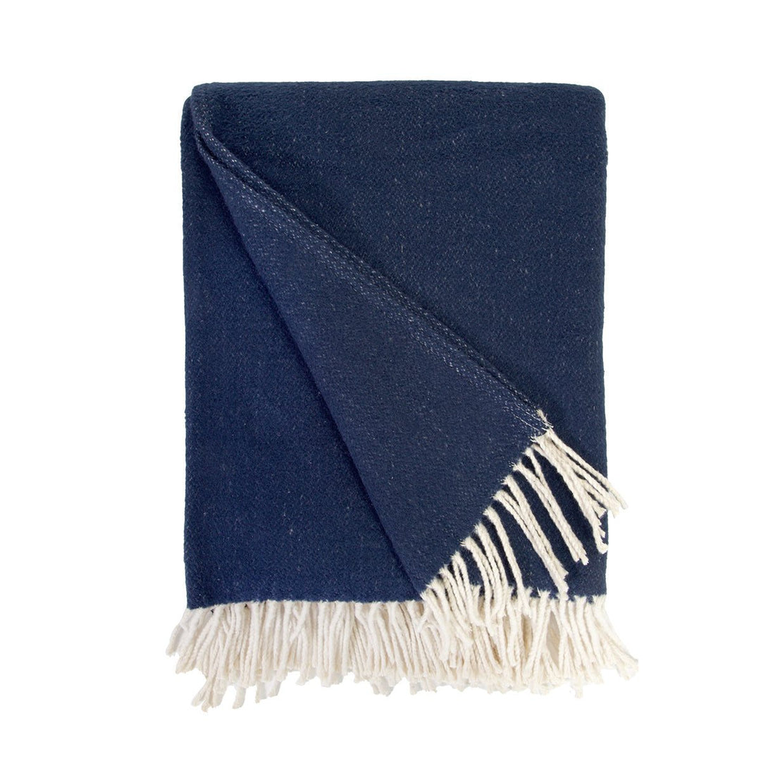 Billie Throw in Navy, studio view - Whats New Furniture Portland