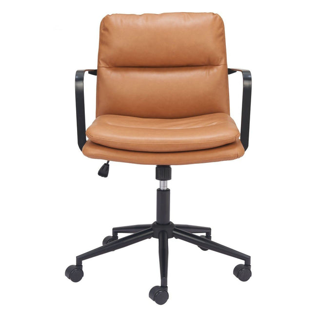 Birao Office Chair in Brown - brown office chair by Zuo - Whats New Furniture Portland OR